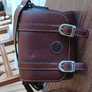 Ansar mini leather cross-body bag, 6x5x3